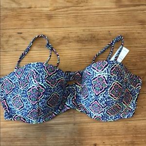 NWT Old Navy Balconette Bikini Top sz L